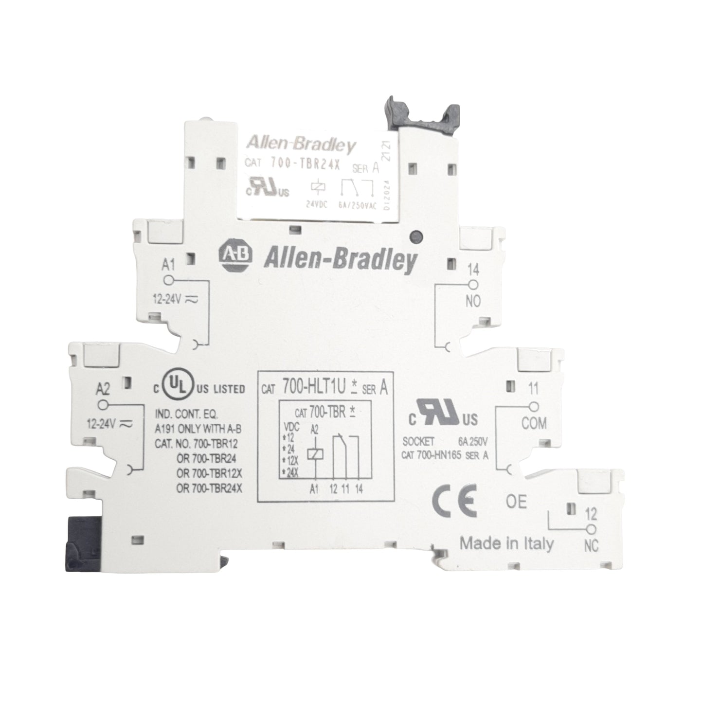 New Allen-Bradley 700-HLT1U24X Solid State Relay, SPDT Contact 250VAC 6A, Coil 24VDC