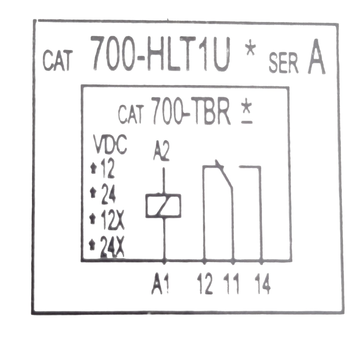 New Allen-Bradley 700-HLT1U24X Solid State Relay, SPDT Contact 250VAC 6A, Coil 24VDC