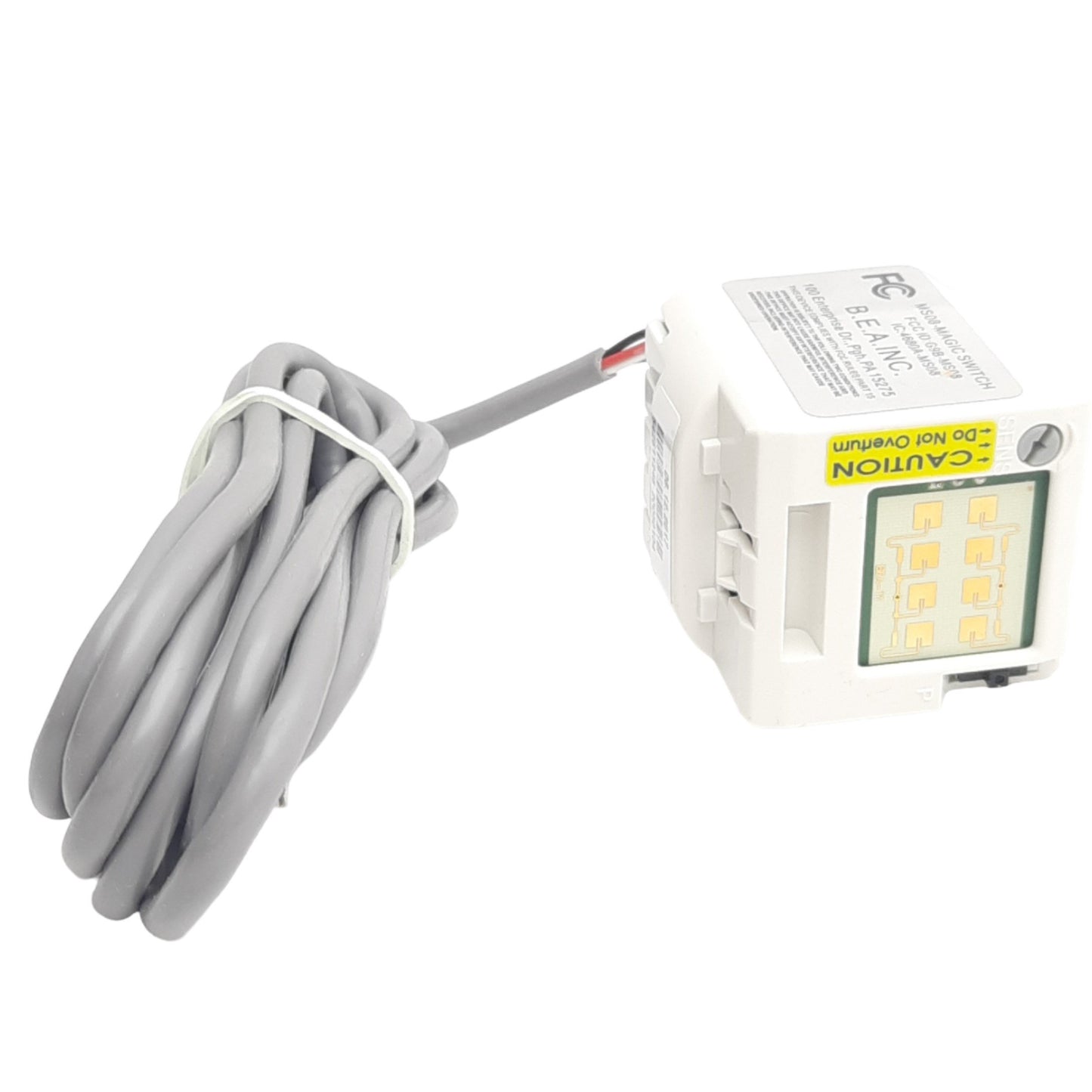 New Bea MS08U Microwave Contactless Switch, 4"-24" Range, 24.125 GHz, 60 VDC/125 VAC