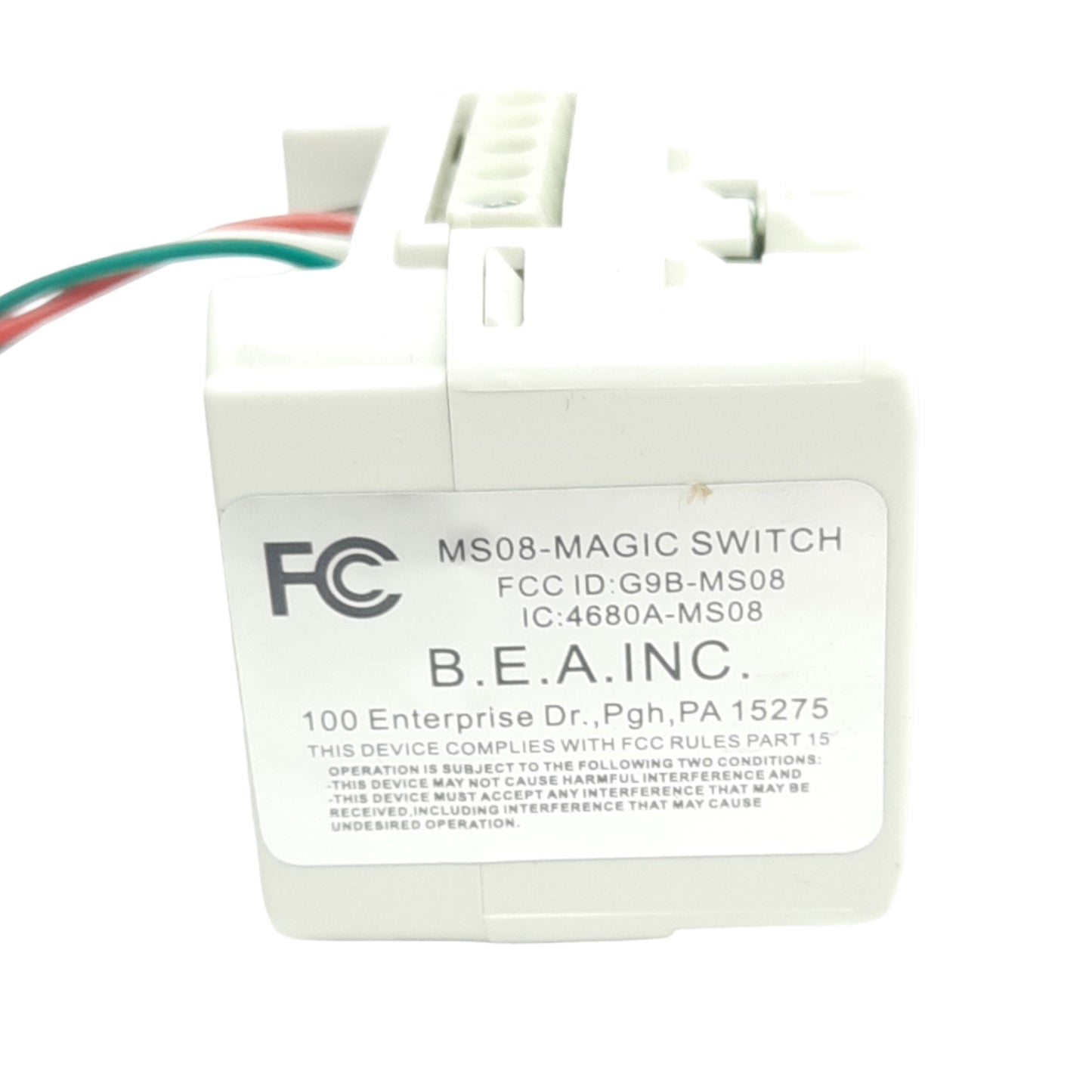 New Bea MS08U Microwave Contactless Switch, 4"-24" Range, 24.125 GHz, 60 VDC/125 VAC