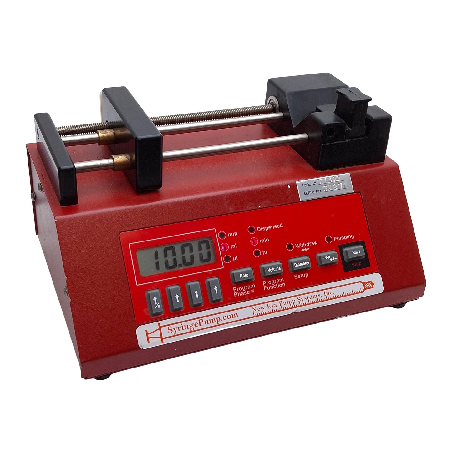 Used New Era NE-300 InfusionONE Syringe Pump, mm/mL/µL per min/hr, 12VDC 0.75A