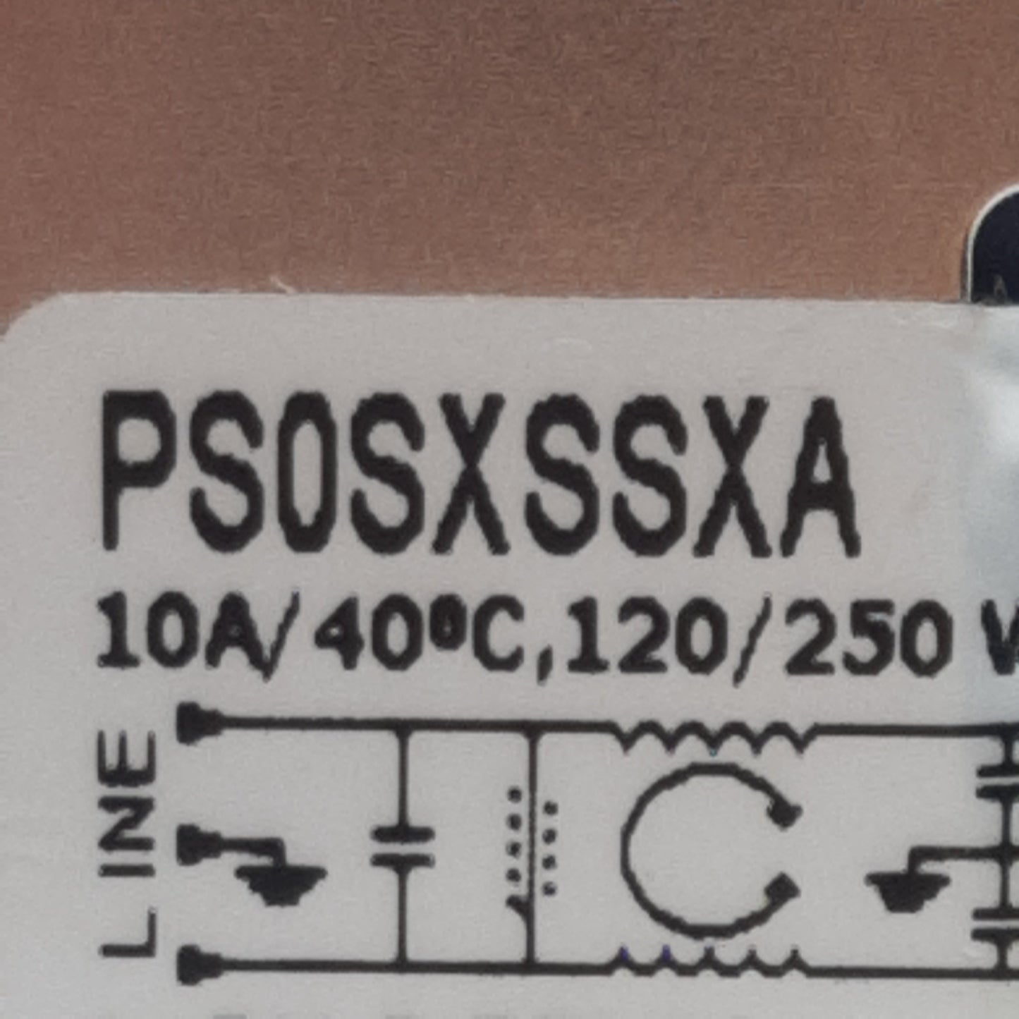Used TE Corcom PS0SXSSXA Power Entry Module, DPST, 10A 120/250VAC, 0.187in FASTON Out