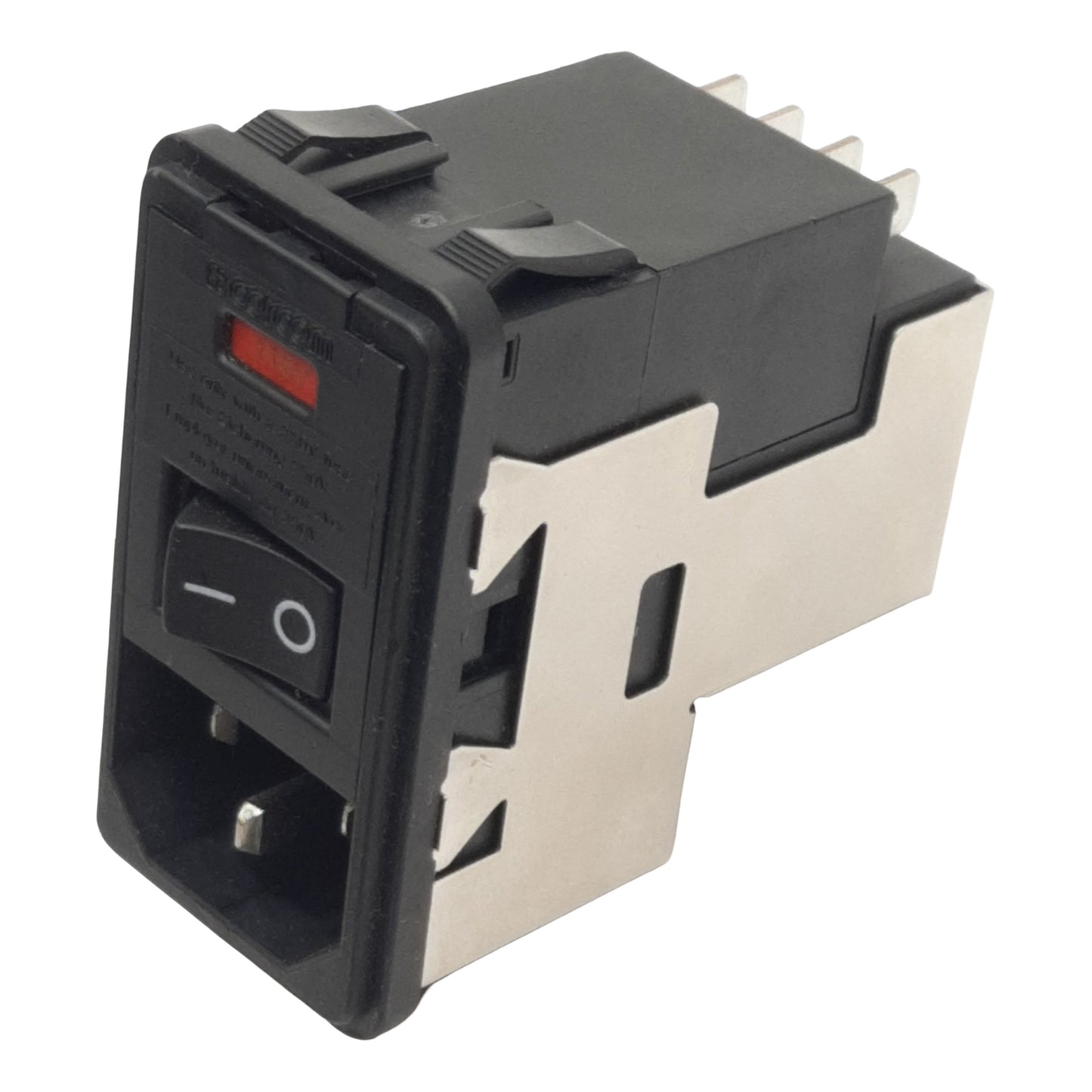 Used TE Corcom PS0SXSSXA Power Entry Module, DPST, 10A 120/250VAC, 0.187in FASTON Out