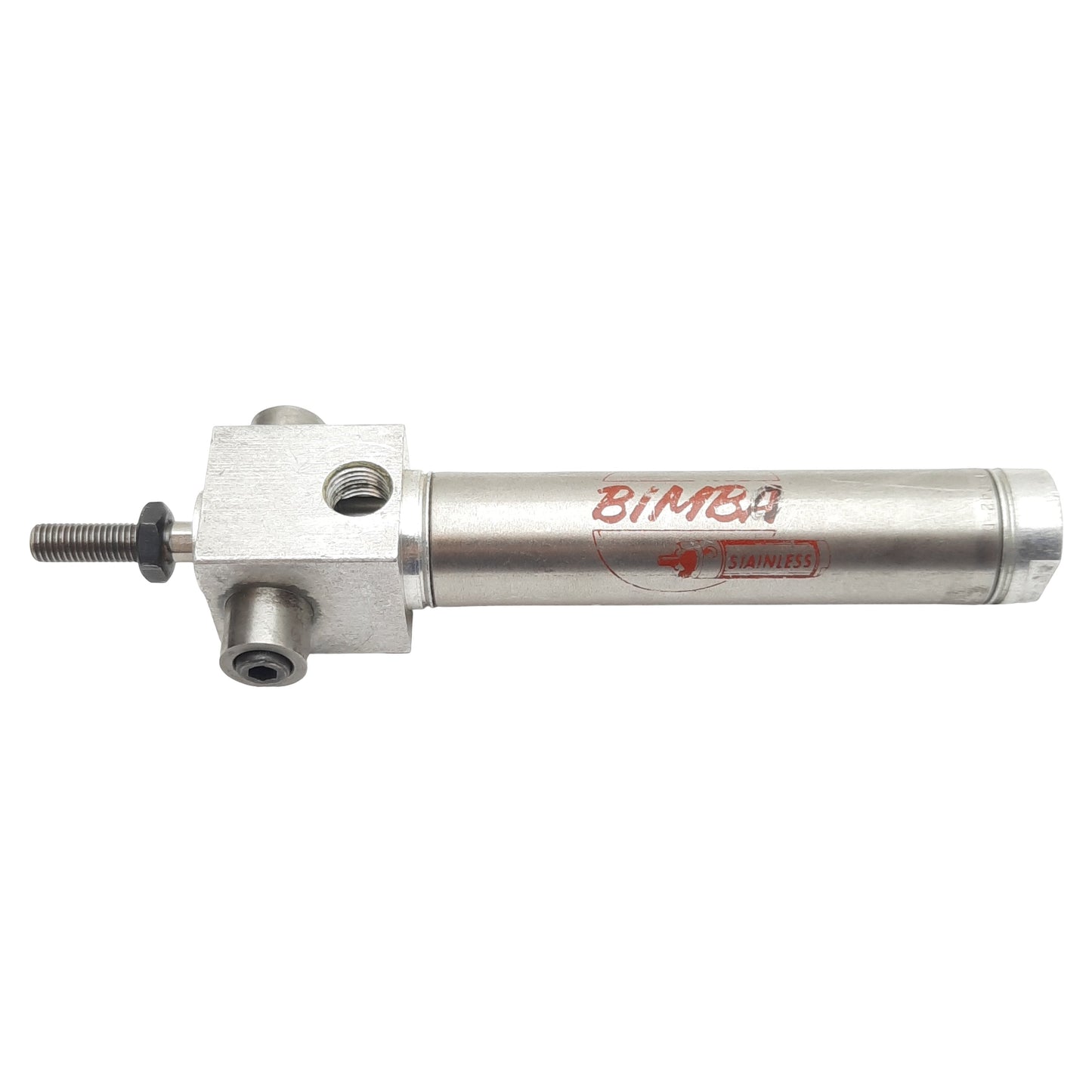 Used Bimba BFT-042-D Pneumatic Cylinder, ø3/4in Bore, 2in Stroke, 1/8in NPT, 250psi