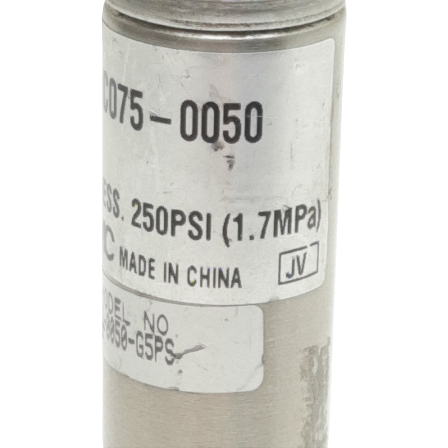 Used SMC NCDMC075-0050 Pneumatic Cylinder ø3/4in Bore, 1/2in Stroke, 1/8in NPT 250psi