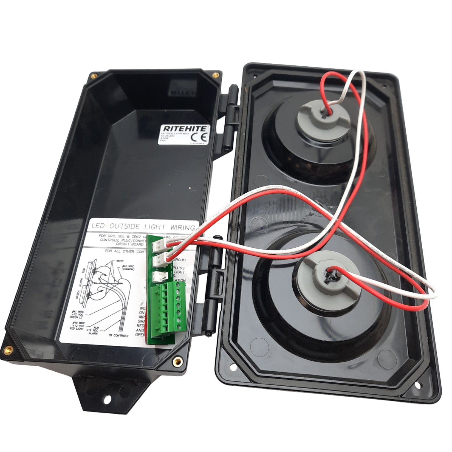 New Rite Hite 155402 OSLT Dock Light Assembly, Red/Green Color, 12-24VDC, 3-24W