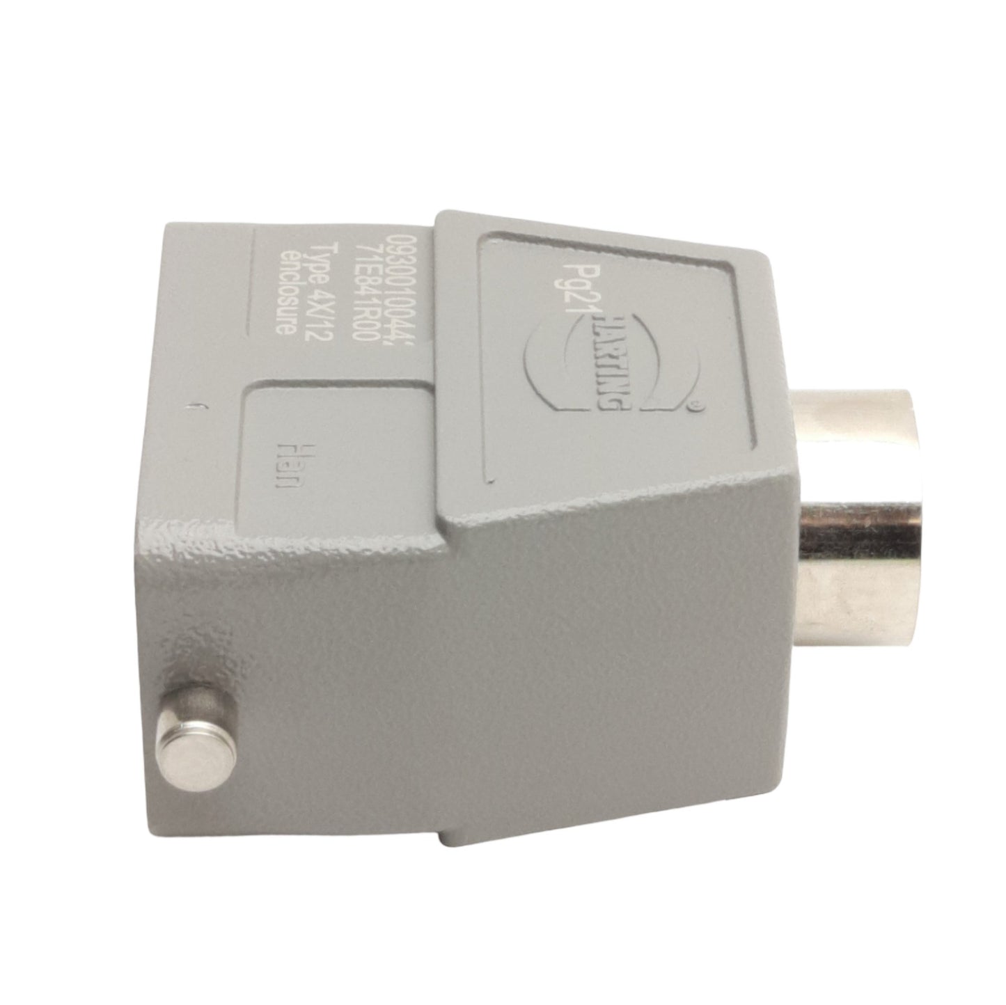 New Harting HAN10B-HTE-R-Pg21 Connector Housing 72.6mm x 72mm x 45mm, 10B Hood