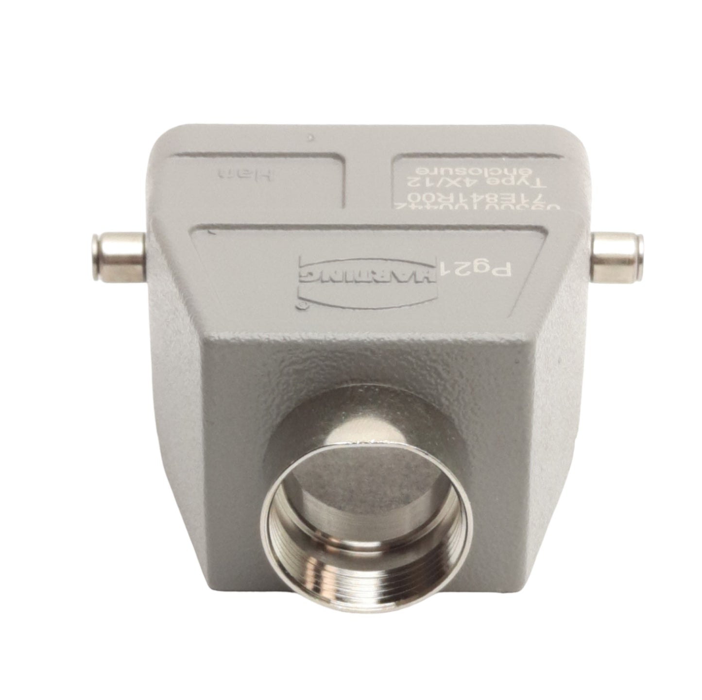 New Harting HAN10B-HTE-R-Pg21 Connector Housing 72.6mm x 72mm x 45mm, 10B Hood