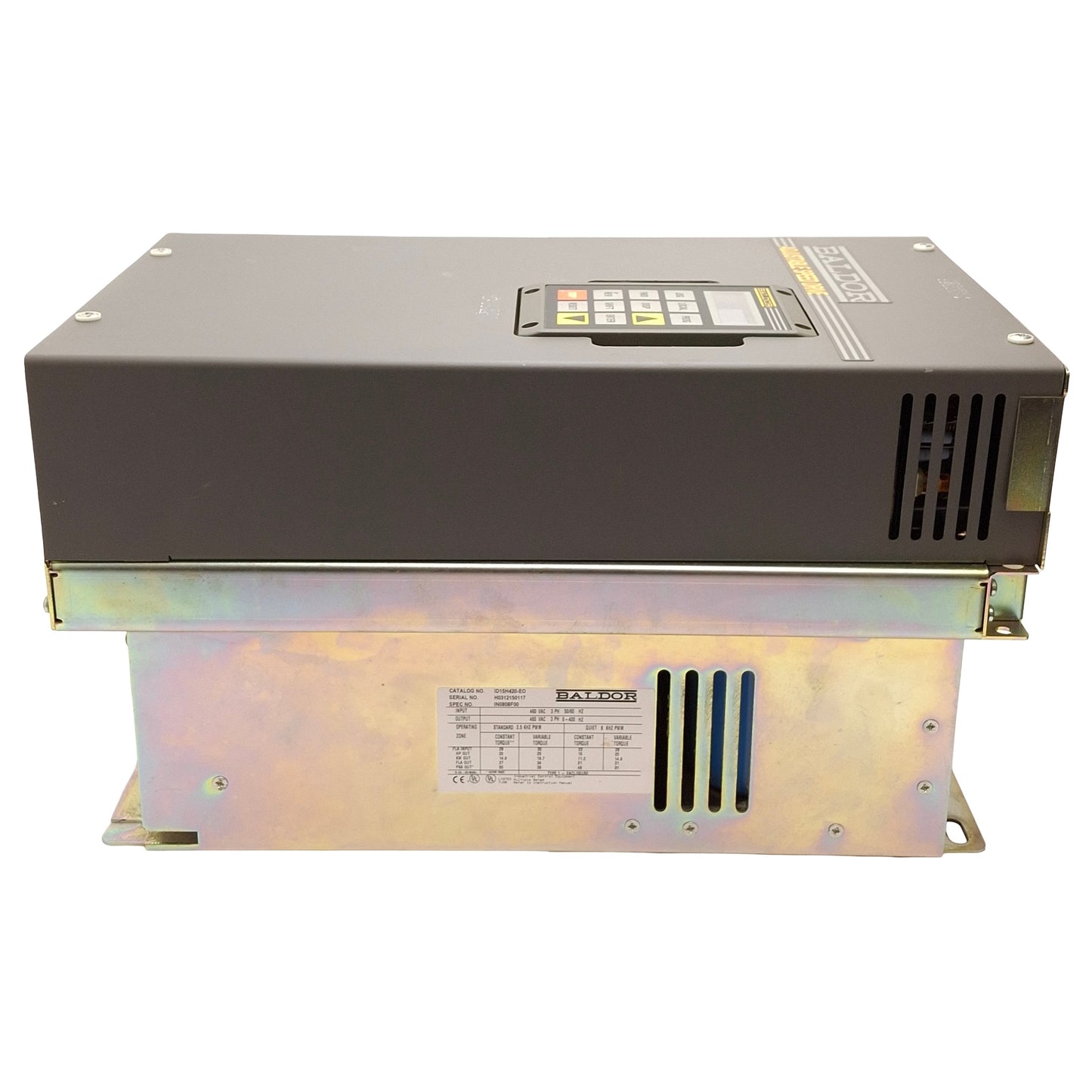 Used Baldor ID15H420-EO Adjustable Speed Drive, 20HP, 3-Phase, 460VAC, 0-400Hz