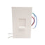 New Lutron NTF-103P-WH 3 Way Fluorescent Dimmer, 120VAC 8A, For FDB/ECO ballasts