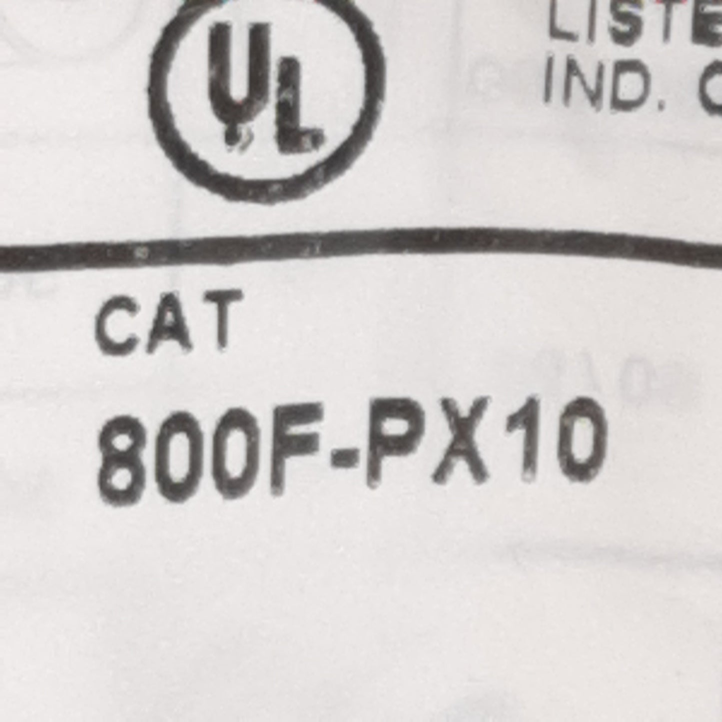 New Lot of 2 Allen Bradley 800F-PX10 Contact Block w/ Latch, 1N.O., 10A 600VAC, 22mm