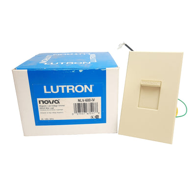New Lutron NLV-600-IV Low-Voltage Dimmer, Single Pole, 120VAC 5A, Max Load 600VA