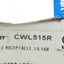 New Lot of 2 Eaton Arrow Hart CWL515R Locking Receptacle, 2-Pole/3-Wire, 15A 125VAC
