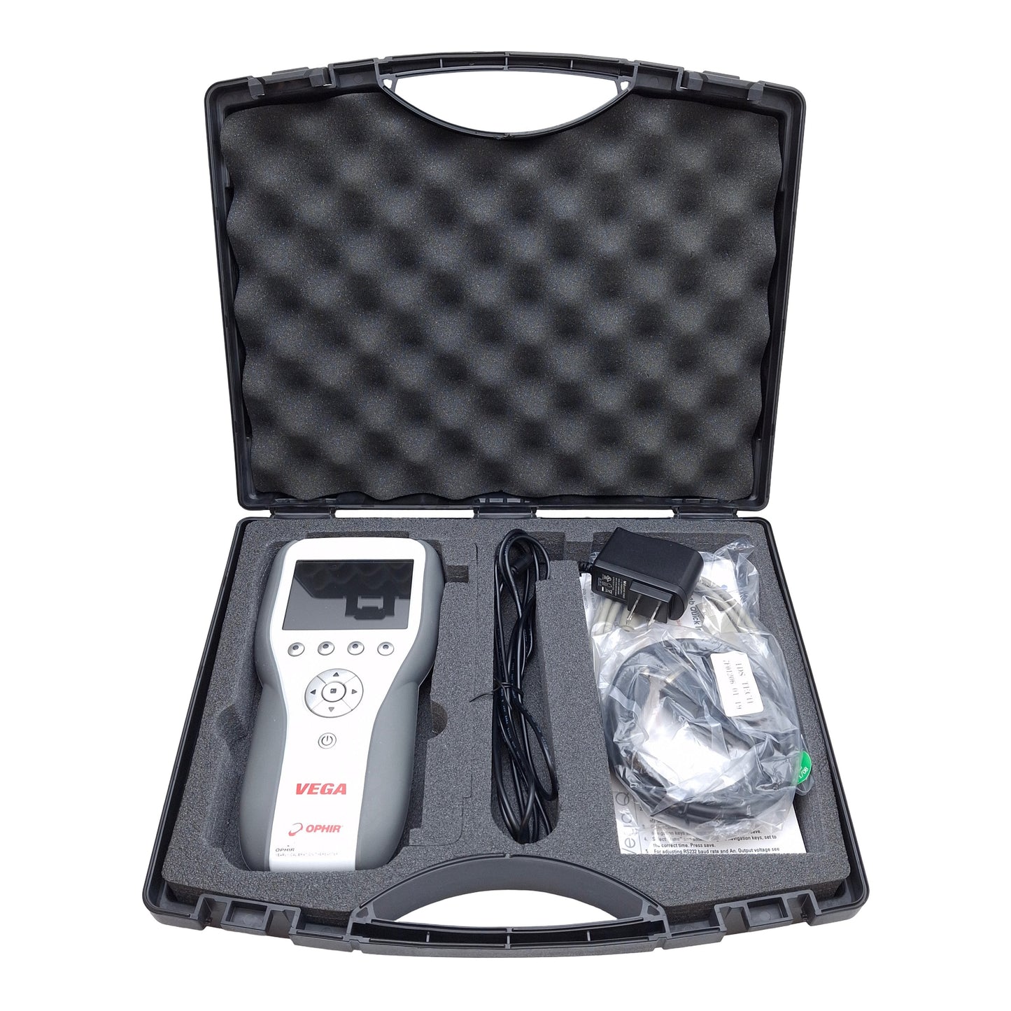 Used Ophir VEGA 7Z01560 Color Handheld Laser Power & Energy Meter, USB/RS232, 12VDC