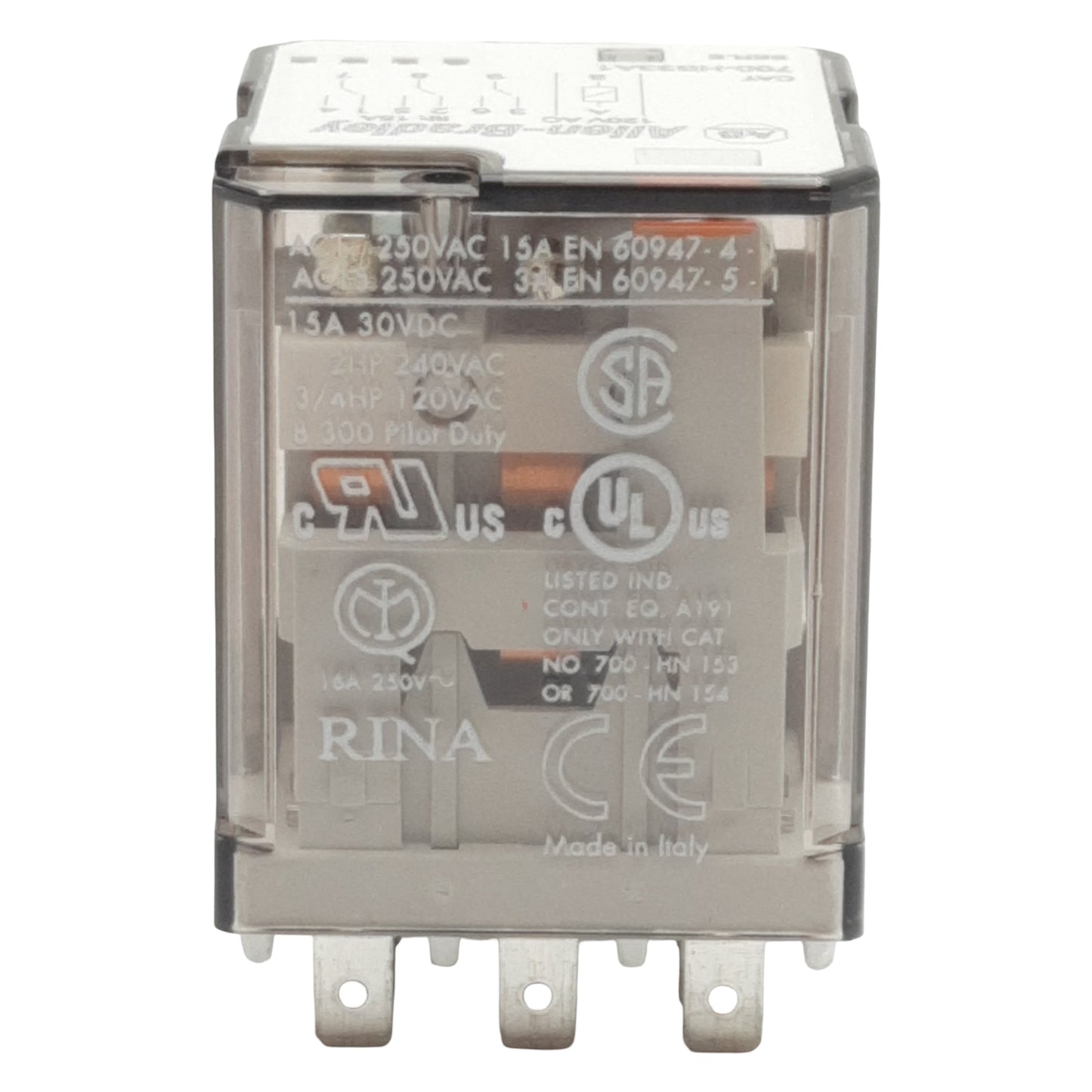 New Allen Bradley 700-HB33A1 Ice Cube Relay, 3PDT, 15A 30VDC/250VAC, 120VAC Coil