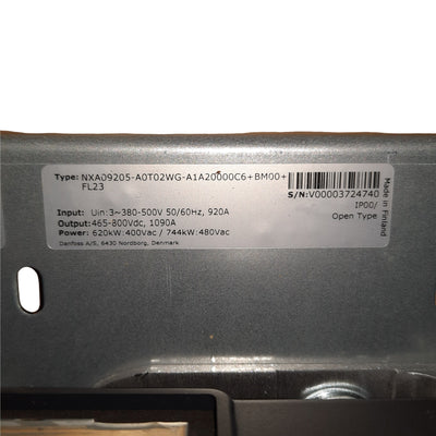 New – Open box Danfoss 136H3955 Vacon NX VFD 3Ø 920A 380-500VAC In, 1090A 465-800VDC Out, 620kW