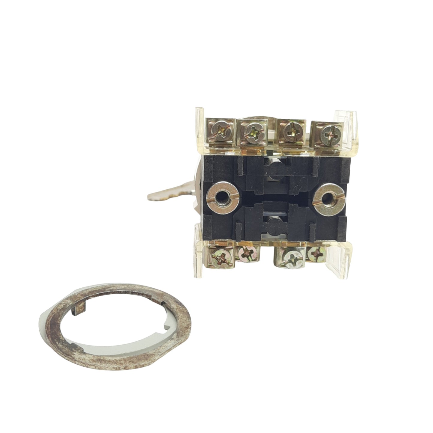 Used Allen Bradley 800T-J44KE7 Keyed Selector Switch, 33mm, 2NO + 2NC, Maintained