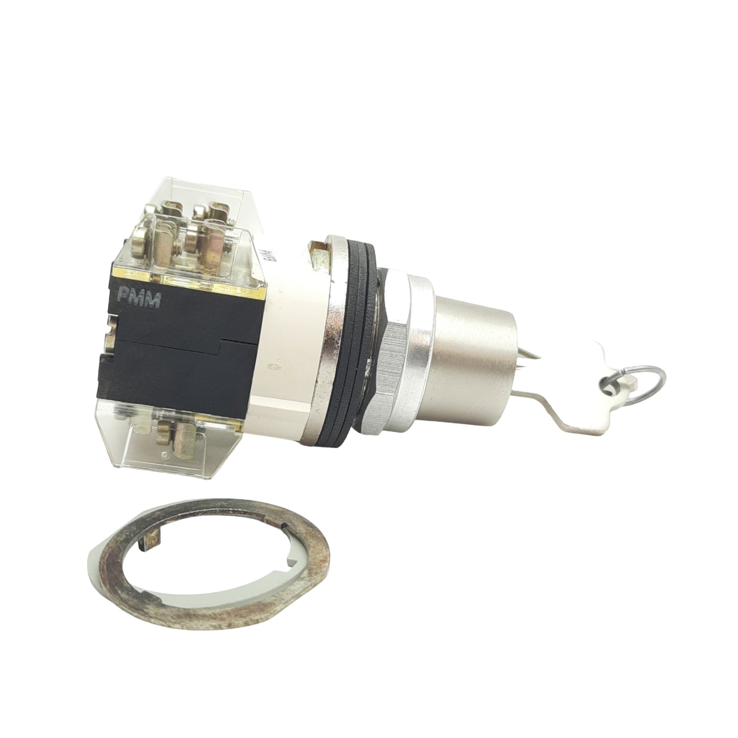 Used Allen Bradley 800T-J44KE7 Keyed Selector Switch, 33mm, 2NO + 2NC, Maintained