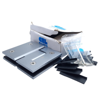New CRL GEN180BSC Series 180 Glass-to-Glass Hinge, Self-Centering180 Degree Brass