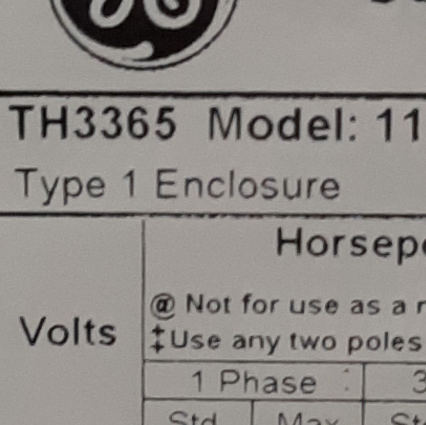 New – Open box ABB TH3365 Enclosed Disconnect Switch 3-Pole, 600VAC/250VDC 400A, 53 x 22 x 8in