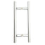New CR Laurence LP8X8SC Back-To-Back Pull Handles, 8in, Satin Chrome