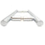 New CR Laurence LP8X8SC Back-To-Back Pull Handles, 8in, Satin Chrome