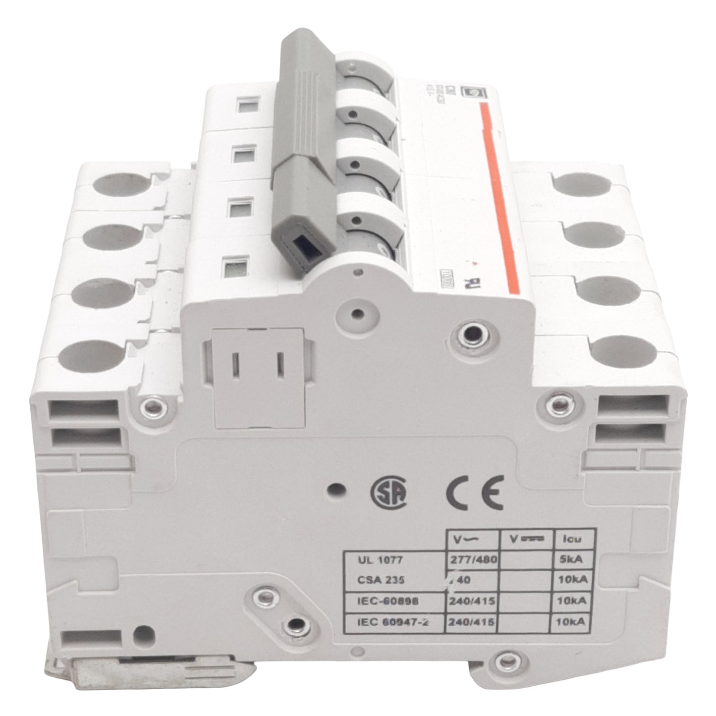 Used Cutler-Hammer WMS4C50 Circuit Breaker, 4-Pole, 50A 240/415VAC, DIN Rail