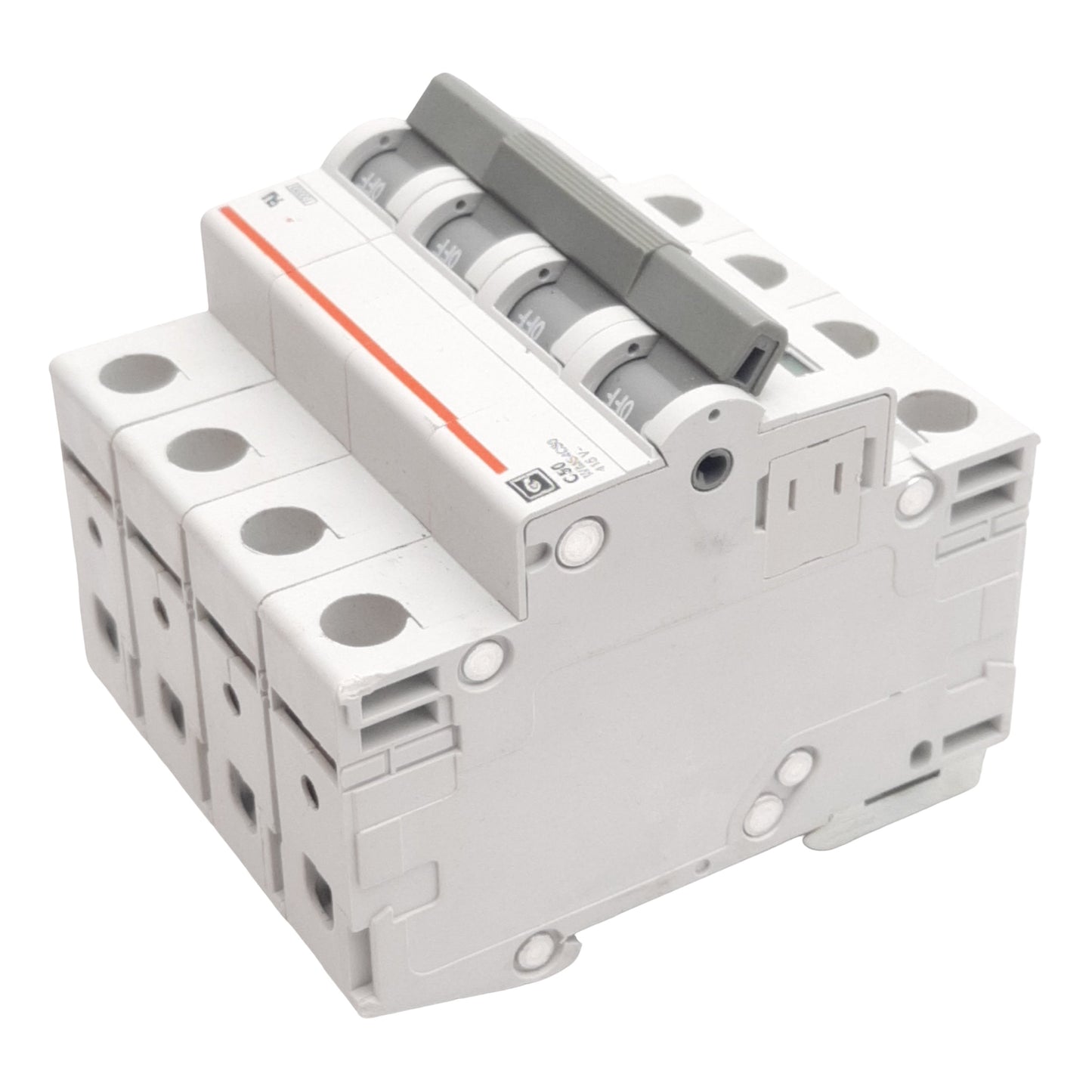 Used Cutler-Hammer WMS4C50 Circuit Breaker, 4-Pole, 50A 240/415VAC, DIN Rail