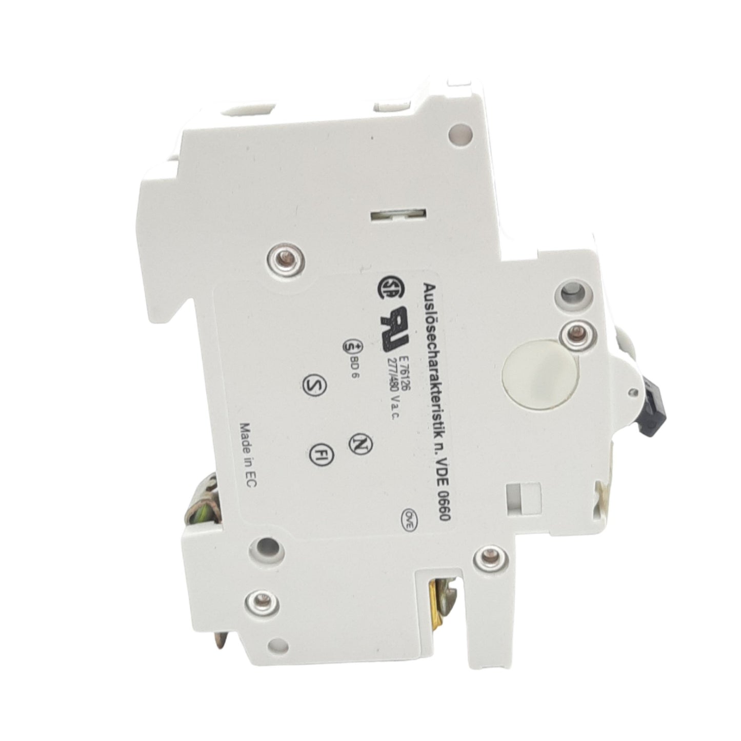 Used Lot of 3 ABB S271K0.5A Circuit Breakers, Single Pole, 230/400VAC, 0.5A, DIN Rail