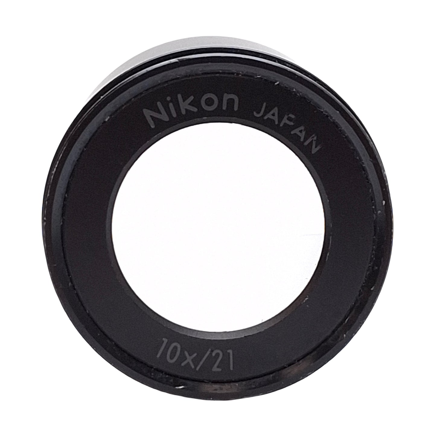 Used Nikon 10X/21 Stereo Microscope Eyepiece, For ø30mm ID Tubes, 10X Magnification