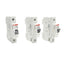 Used Lot of 3 ABB S271K1A Circuit Breakers, Single Pole, 230/400VAC, 1A, DIN Rail