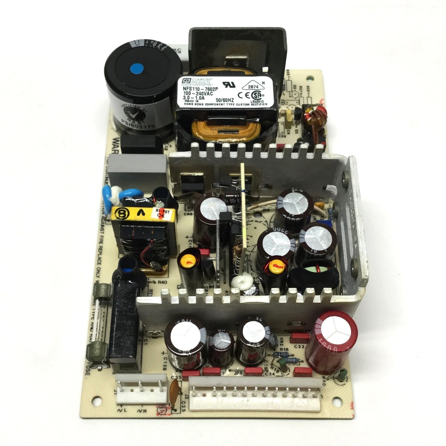 Used Computer Products NFS110-7602P Open Frame Power Supply, 100-240VAC, 5.1/12/24VDC