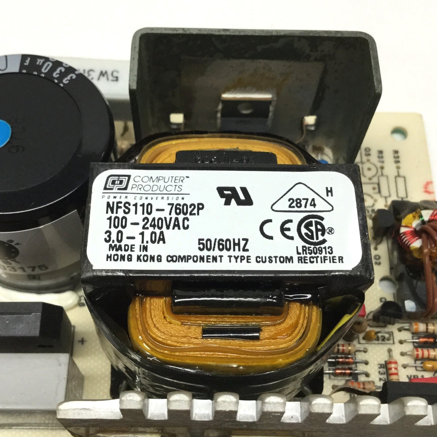 Used Computer Products NFS110-7602P Open Frame Power Supply, 100-240VAC, 5.1/12/24VDC