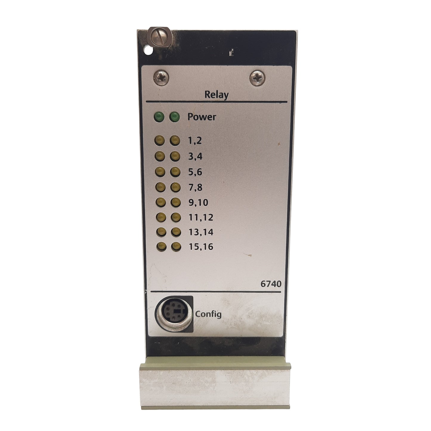 Used Emerson A6740/10 Output Relay Module, Control 13-32VDC, 60 Inputs, Outputs 16