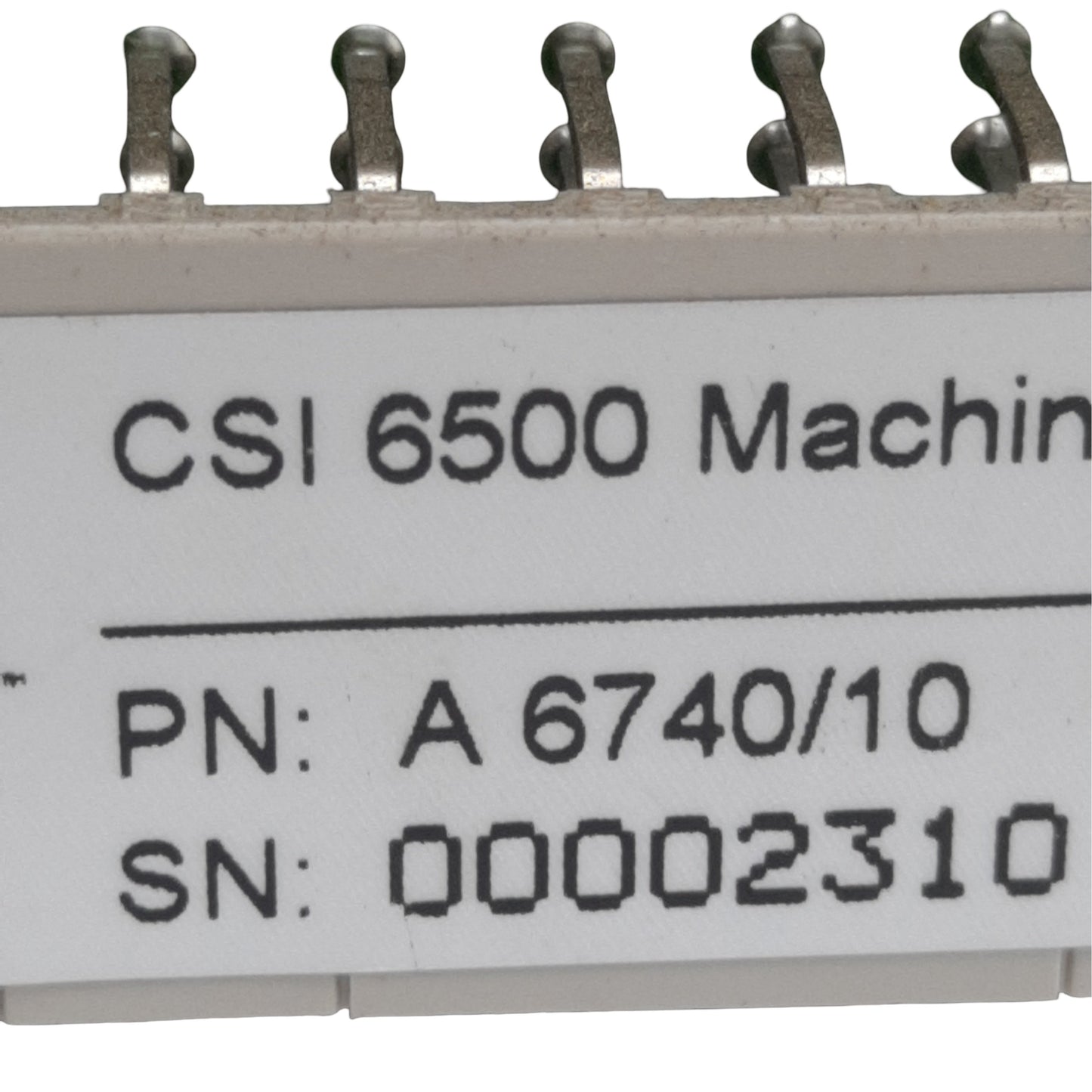 Used Emerson A6740/10 Output Relay Module, Control 13-32VDC, 60 Inputs, Outputs 16