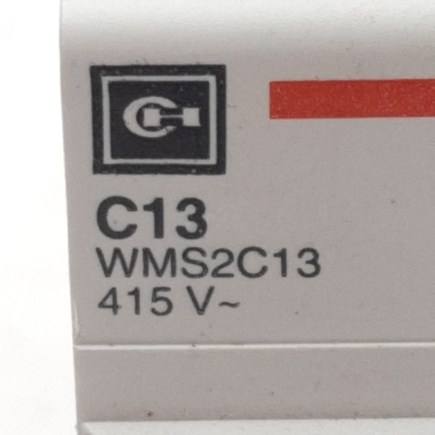 Used Lot of 2 Cutler-Hammer WMS2C13 Circuit Breaker, 2-Pole, 13A 240/415VAC, DIN Rail