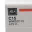 Used Lot of 2 Cutler-Hammer WMS2C15 Circuit Breaker, 2-Pole, 15A 240/415VAC, DIN Rail