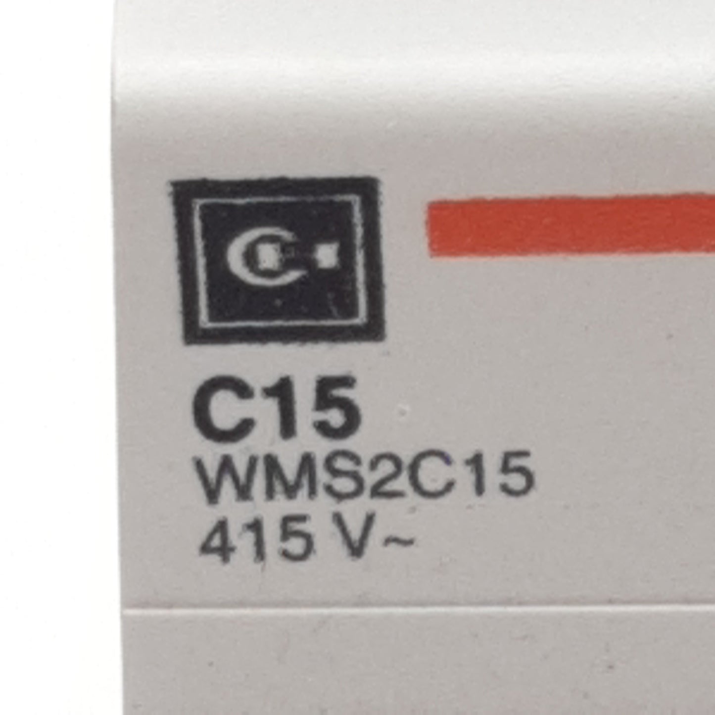 Used Lot of 2 Cutler-Hammer WMS2C15 Circuit Breaker, 2-Pole, 15A 240/415VAC, DIN Rail