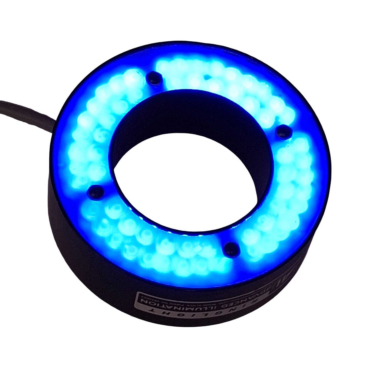 Used Advanced Illumination RL4260-470100L LED Ring Light, 470nm Blue, ø55mm ID, 24VDC