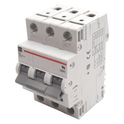 Used Cutler-Hammer WMS3C02 Circuit Breaker, 3-Pole, 2A 240/415VAC, DIN Rail