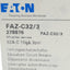 New Eaton FAZ-C32-3 Circuit Breaker 3-Pole, 32A, 415VAC, C-Curve, DIN Rail
