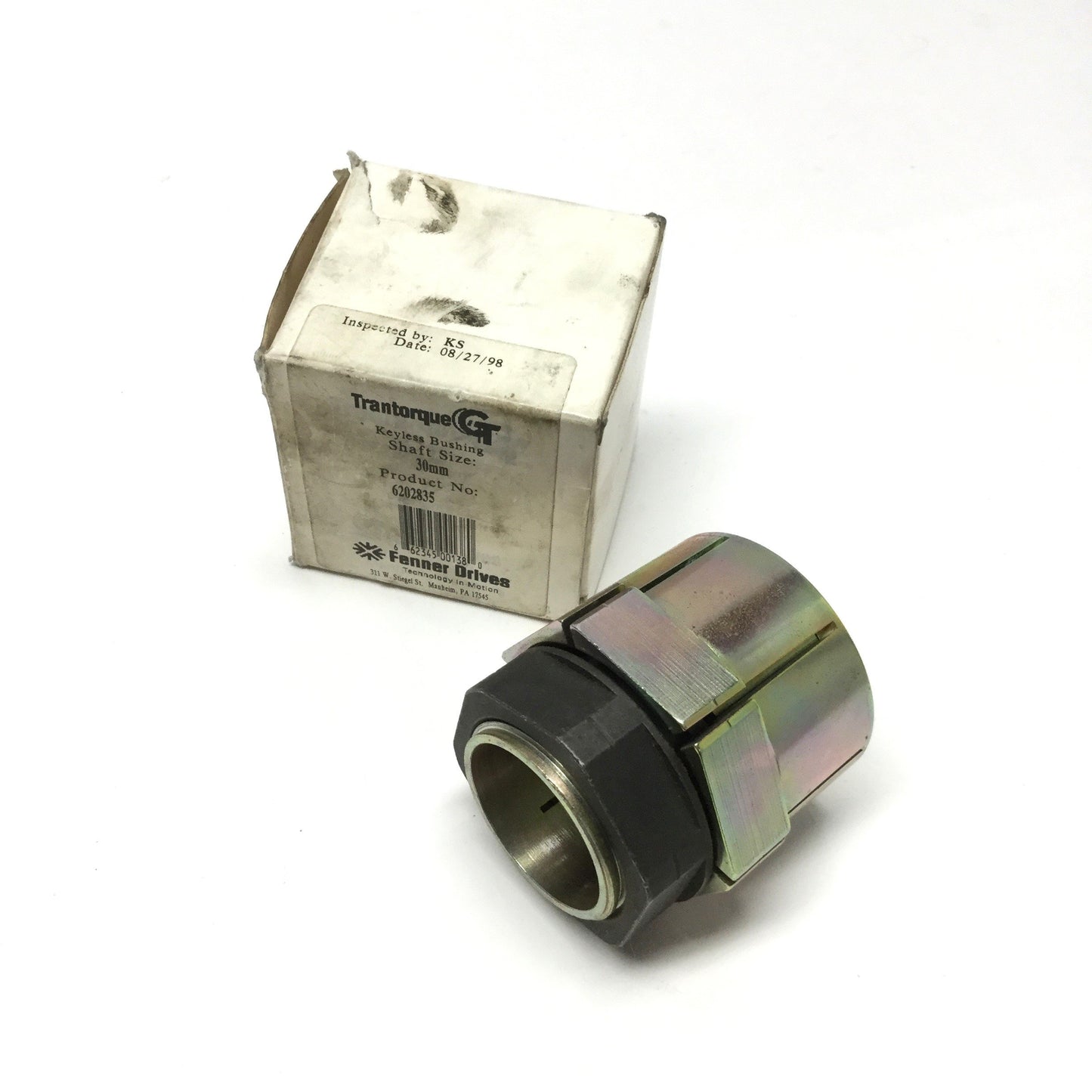 New – Open box Fenner 6202835 Trantorque GT Keyless Locking Shaft Bushing Single Nut 30mm Bore