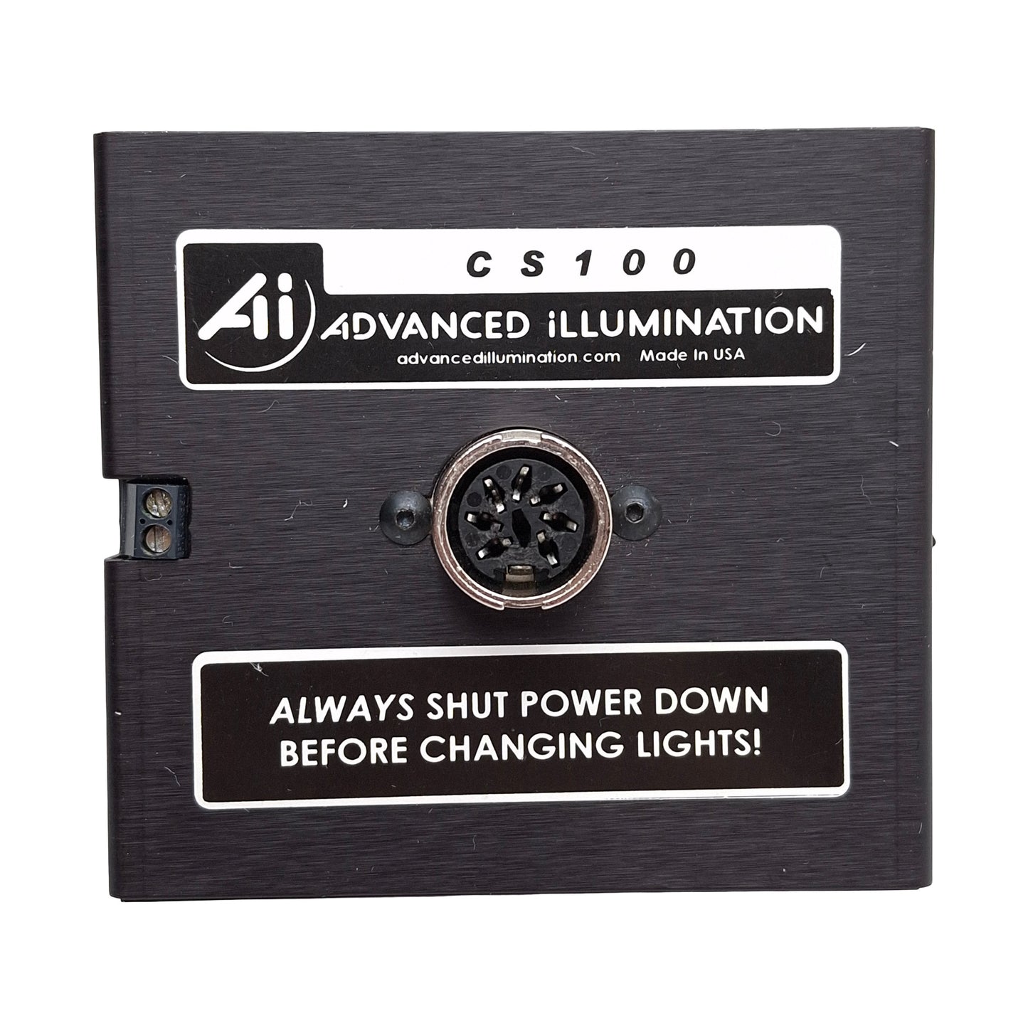 Used Advanced Illumination CS100 Machine Vision Light Power Supply, DIN 7-Pin, 24VDC