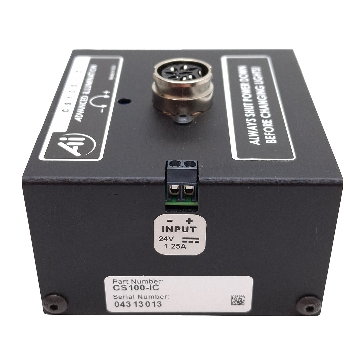 Used Advanced Illumination CS100-IC Machine Vision Light Power Supply, 24VDC