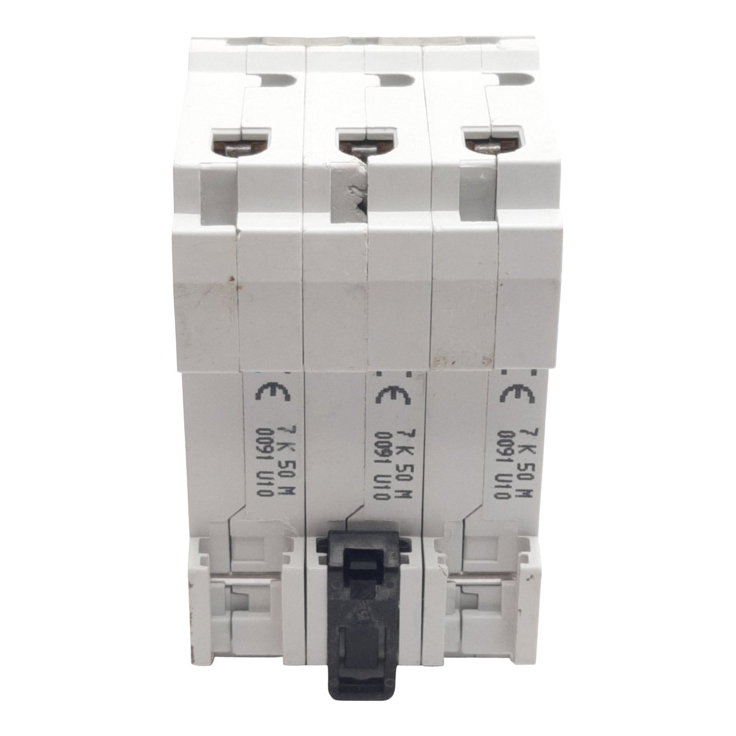 Used ABB S273-K50A Circuit Breaker, 3-Pole, 50A 277/480VAC, DIN Rail Mount