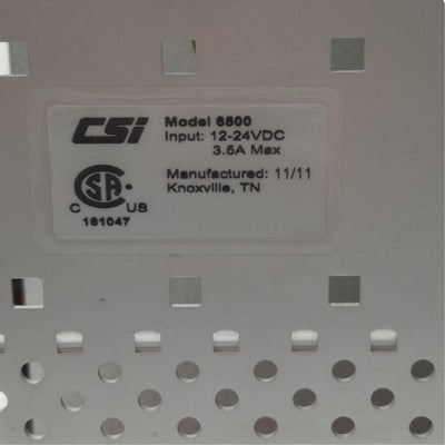Used CSI 6500 Machinery Health Monitor Chasse, 14 Card Slots, Input 24VDC
