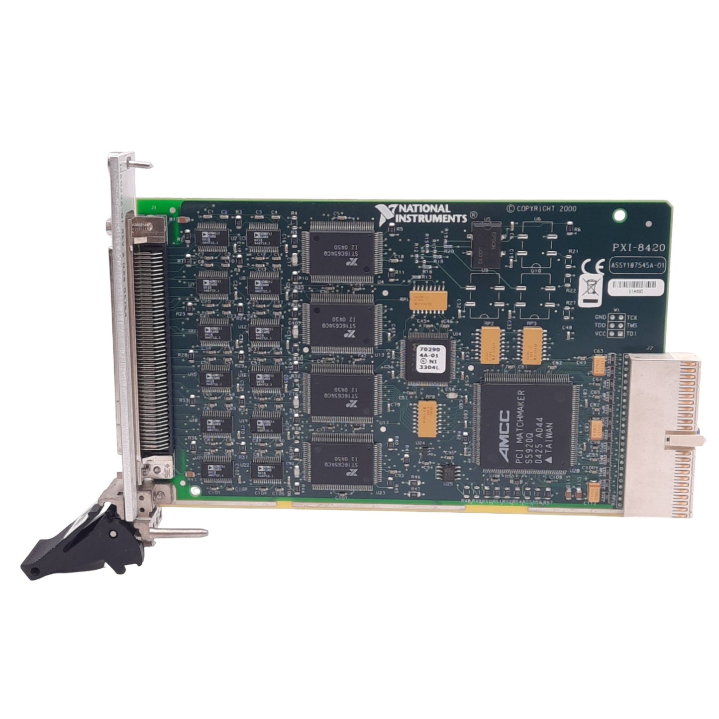 Used National Instruments PXI-8420/16 Interface Card, 16-Port, SCSI 100-Pin F, RS-232