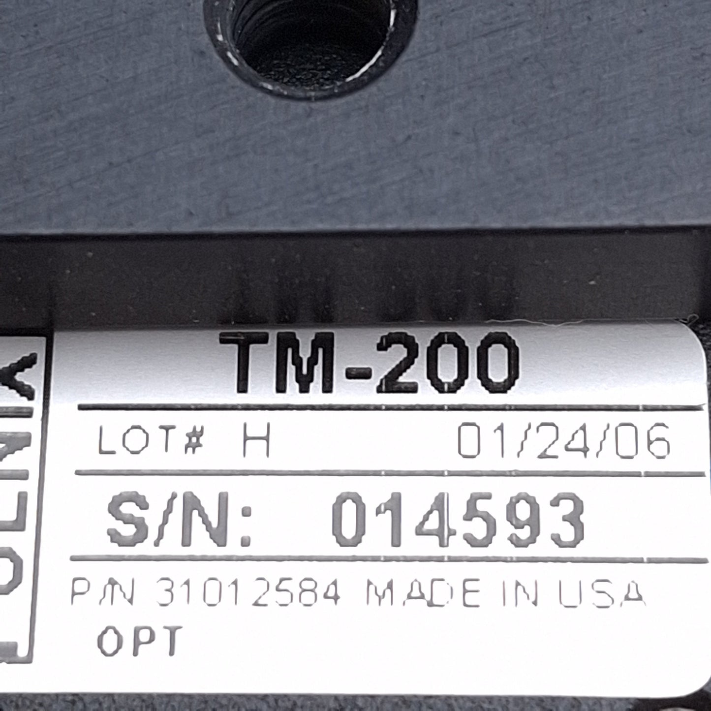 Used PULNiX TM-200 Miniature CCD Camera, 1/2" CCD, 768x494, C-Mount, 11-15VDC