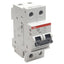 Used Lot of 2 ABB S272-K3A Circuit Breaker, 2-Pole, 3A 277/480VAC, DIN Rail