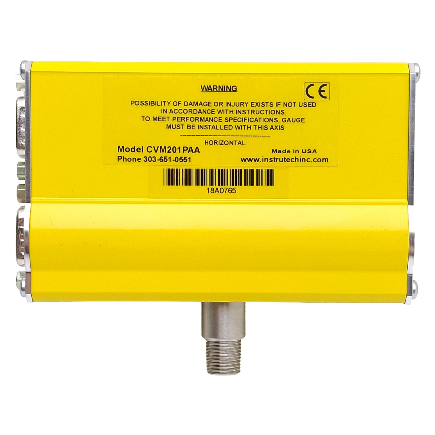 New InstruTech CVM201PAA Super Bee Convection Vacuum Gauge 0.0001-1000 Torr 11-30VDC